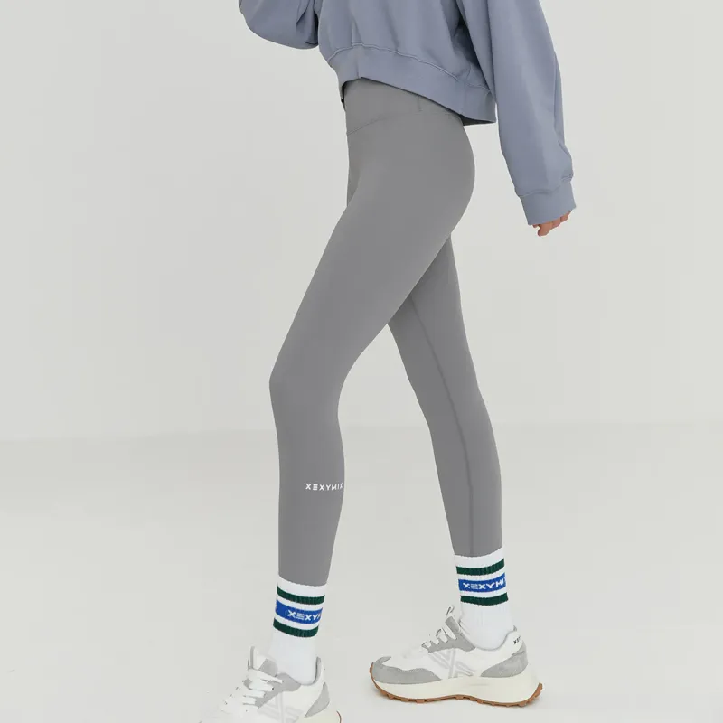 XEXYMIX Yoga Pants Women's Downpour Gray-3
