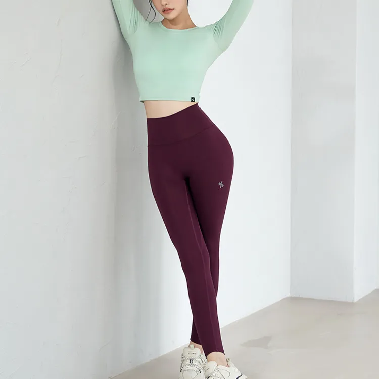 XEXYMIX Yoga Pants Women's Dark Berry Purple-2
