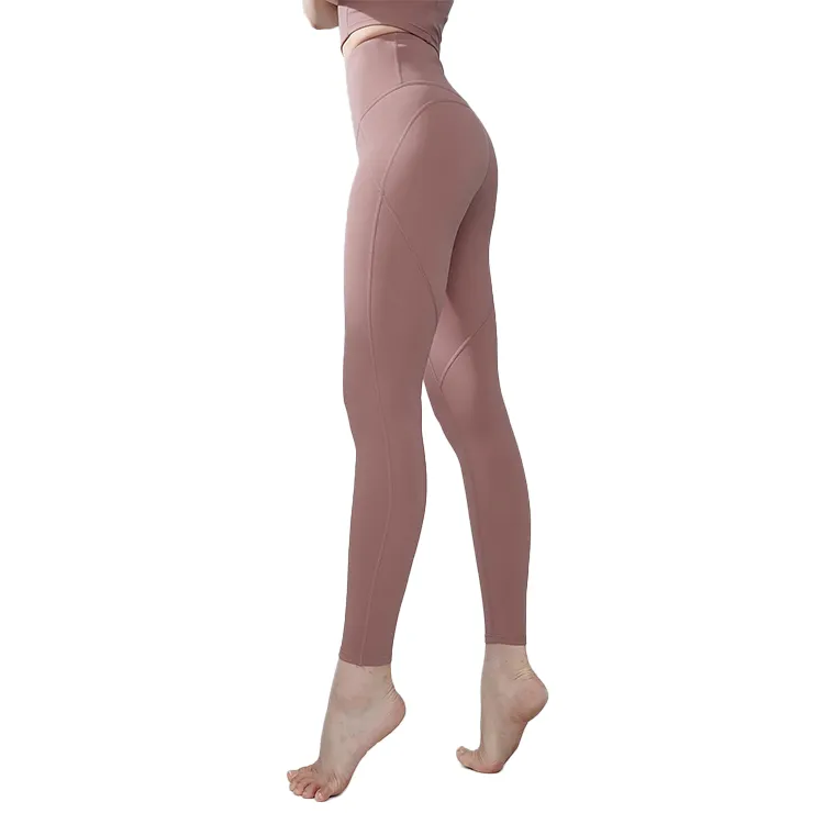 XEXYMIX Yoga Pants Women's Gray Tone Rose-2