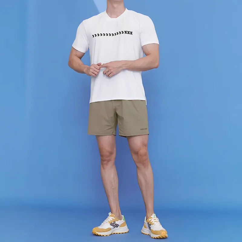 XEXYMIX Casual Shorts Men's Dark Beige-5