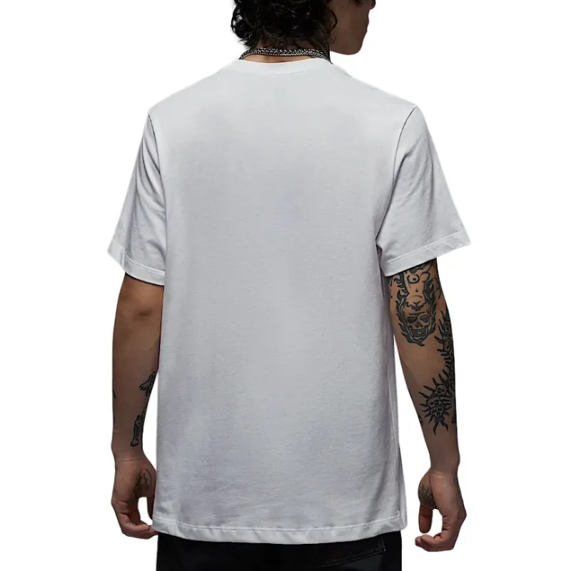 Jordan Air T Shirt Men's White/Black/Gym Red-2