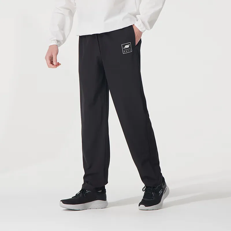 Skechers SS25 Knitted Sweatpants Men's Smoke Black 03K8-4