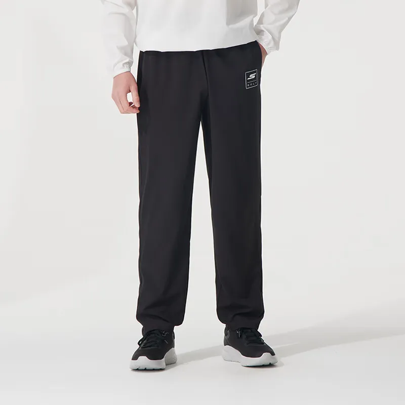 Skechers SS25 Knitted Sweatpants Men's Smoke Black 03K8-1