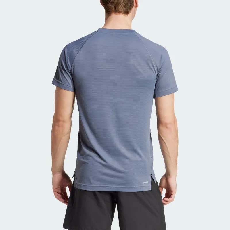 Adidas Gym+Climacool T Shirt Men's Asphalt Gray-2