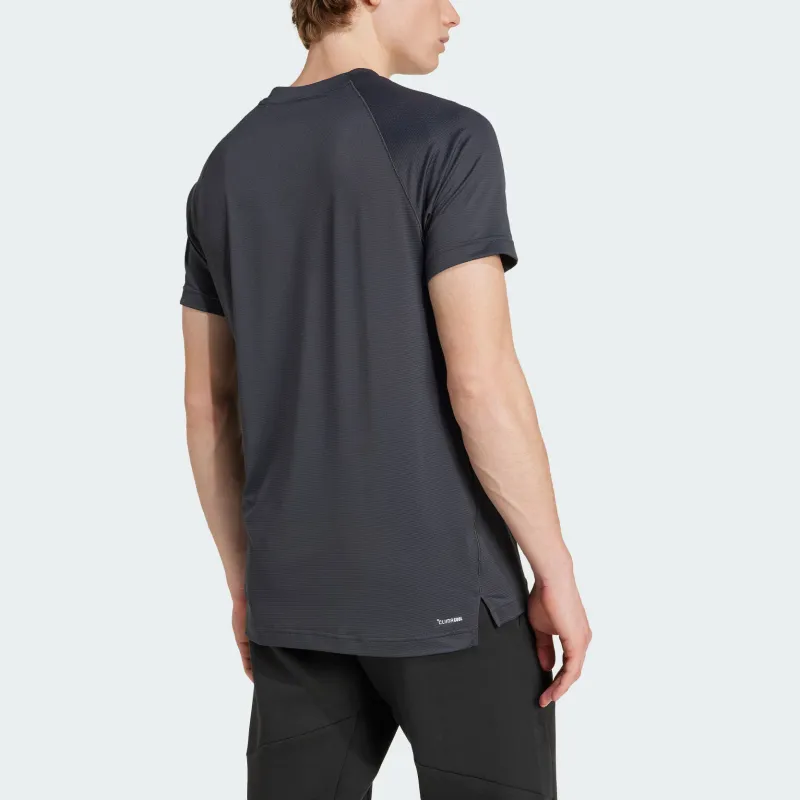 Adidas Gym+Climacool T Shirt Men's Carbon Black-3