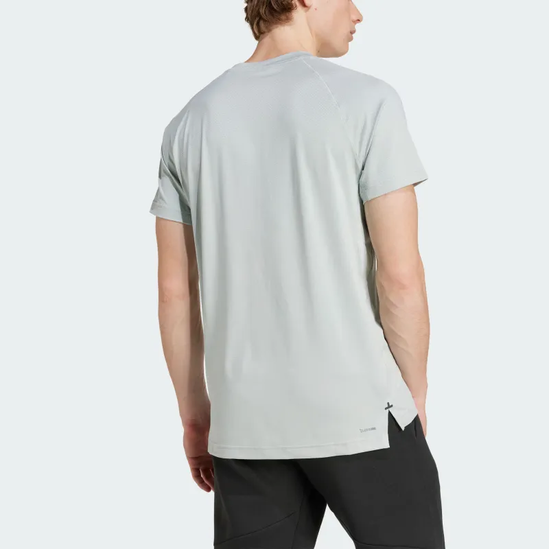 Adidas Gym+Climacool T Shirt Men's Miracle Silver-1