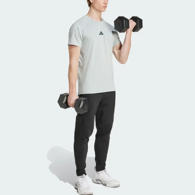 Adidas Gym+Climacool T Shirt Men's Miracle Silver-2