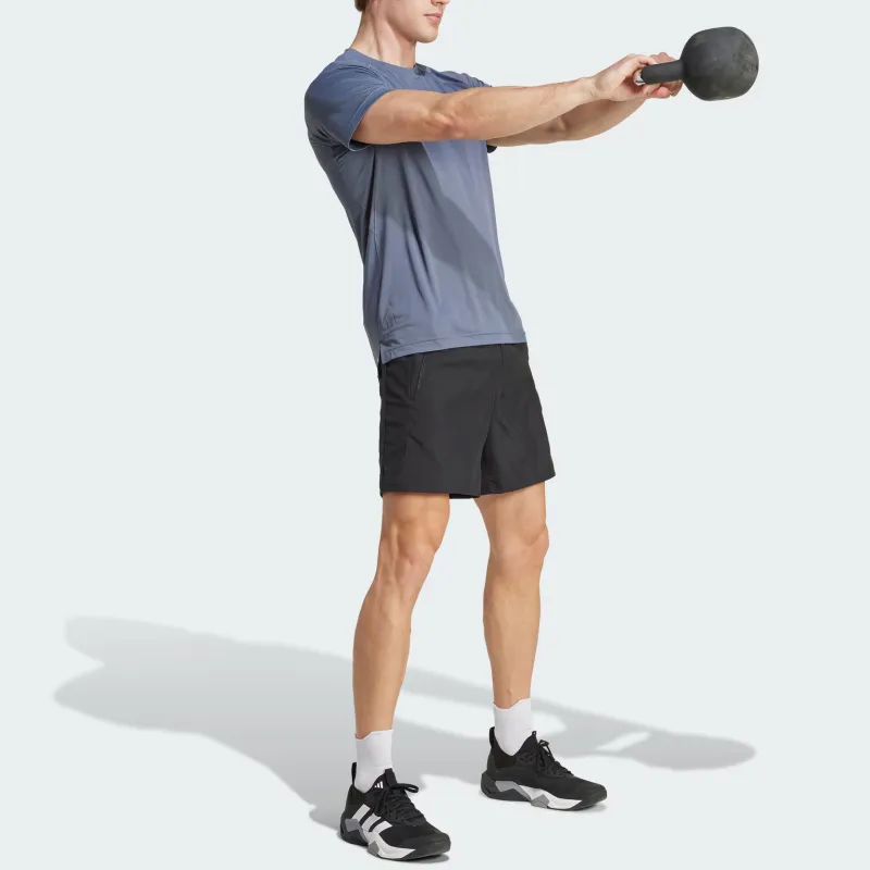 Adidas Gym+Climacool T Shirt Men's Asphalt Gray-3