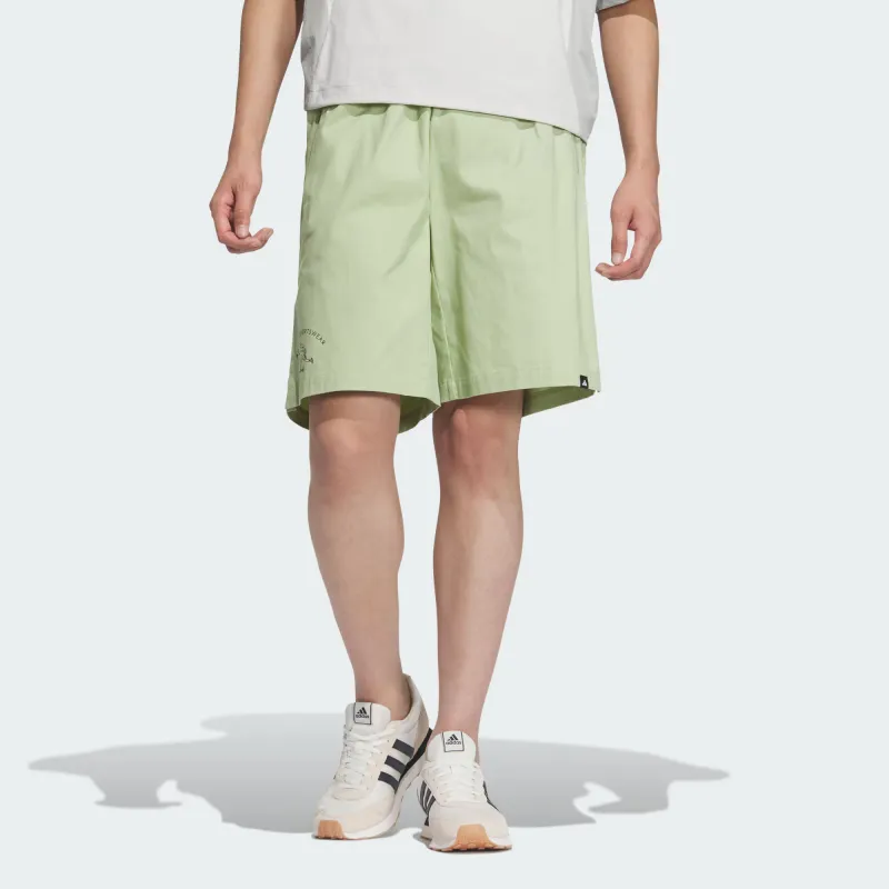 Adidas GFX Casual Shorts Men's Magical Yellow Green-1