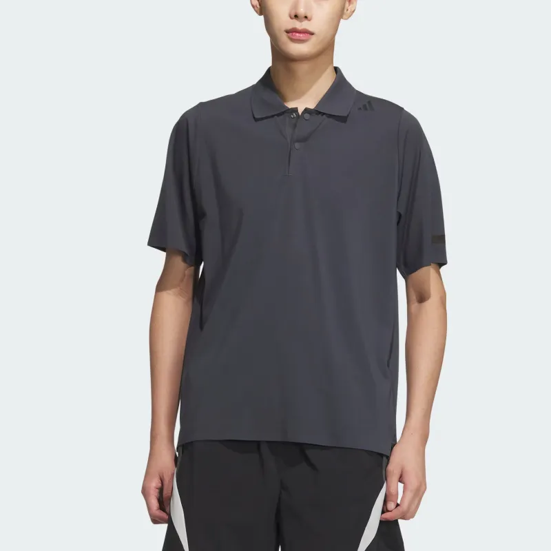 Adidas Polo Shirt Men's Dark Heather Gray-1
