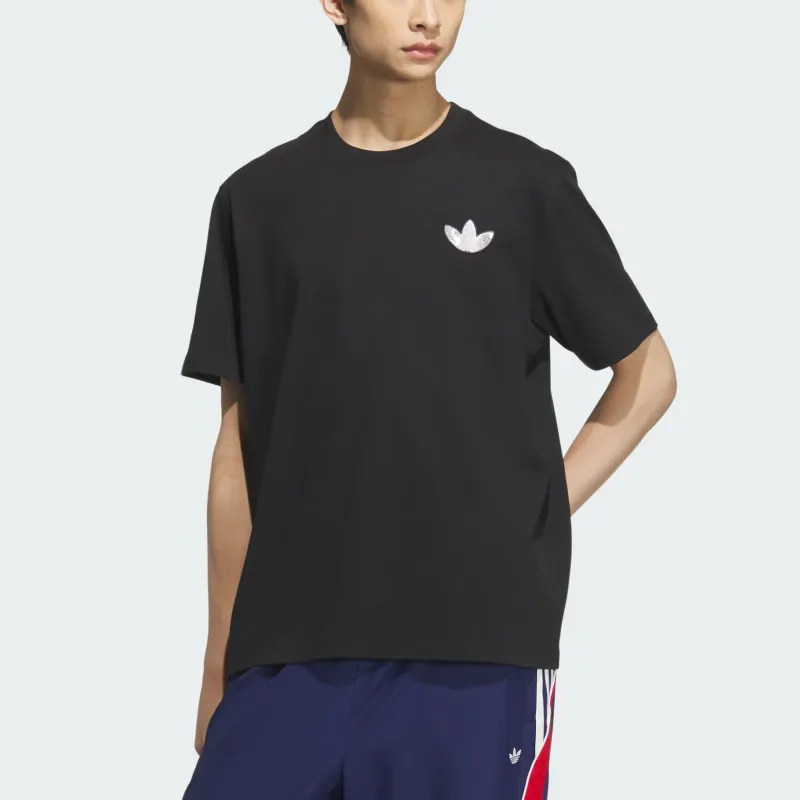 Adidas Originals Short Sleeve Tee T Shirt Men's Black/Black-1