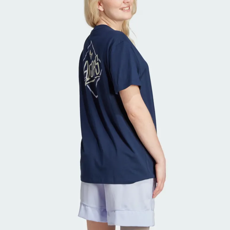 Adidas Originals T Shirt Women's Midnight Indigo-3