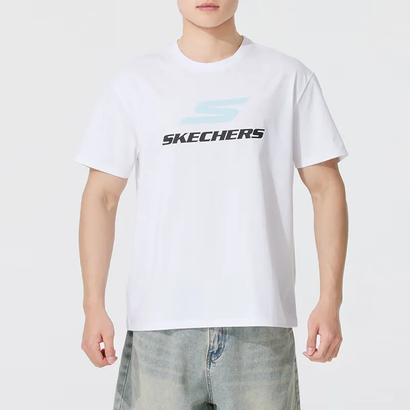 Skechers T Shirt Unisex Bright White-1