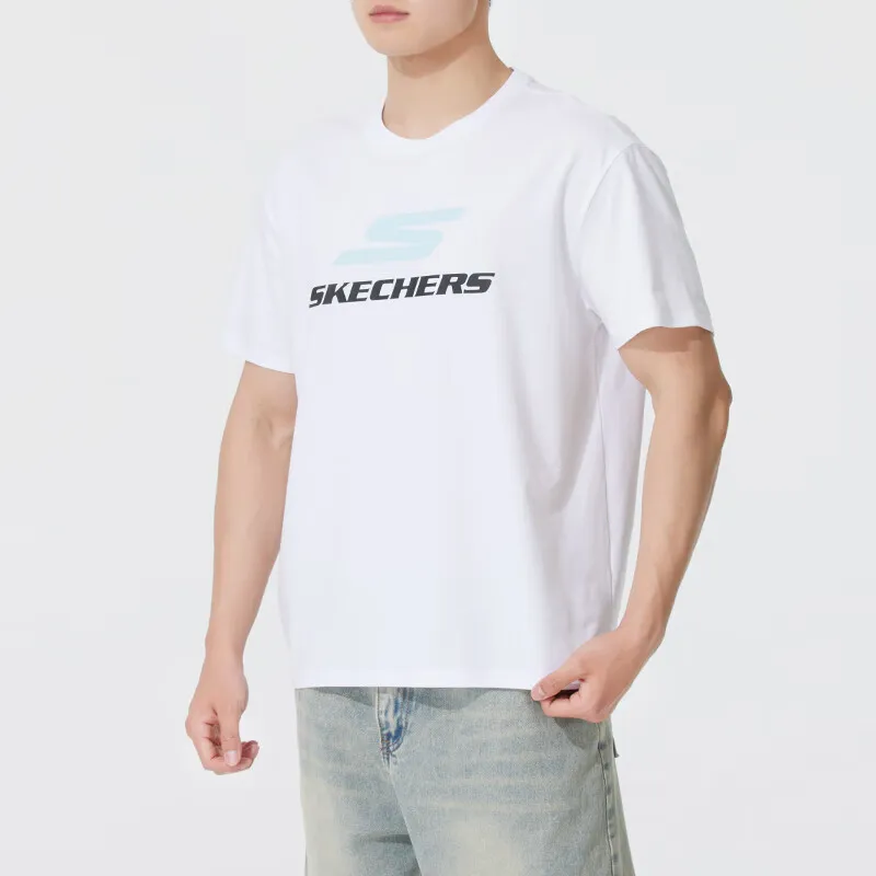 Skechers T Shirt Unisex Bright White-3