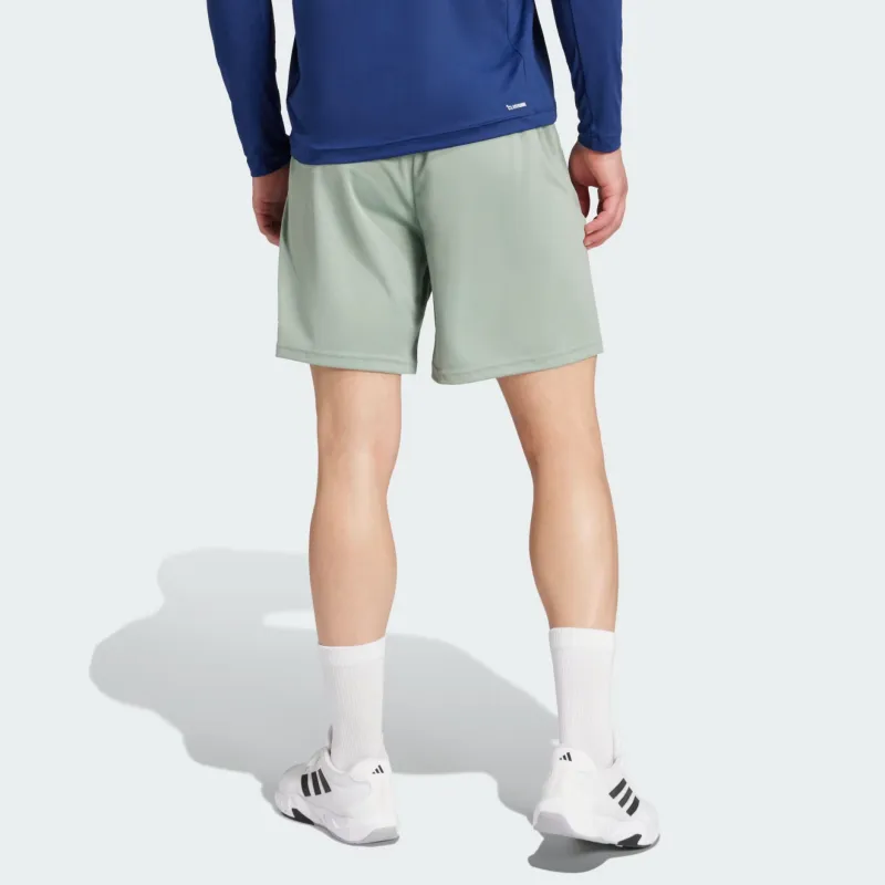 Adidas ESSENTIALSAEROREADY SS25 Train Sports Shorts Men's Silver Green-1