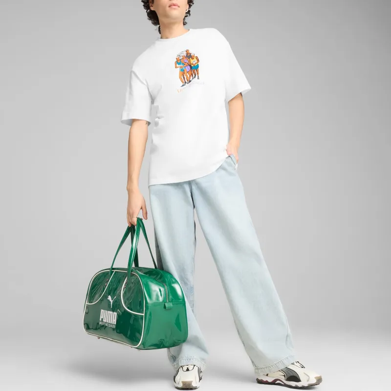 PUMA GRAPHICS MARATHON T Shirt Unisex White-2