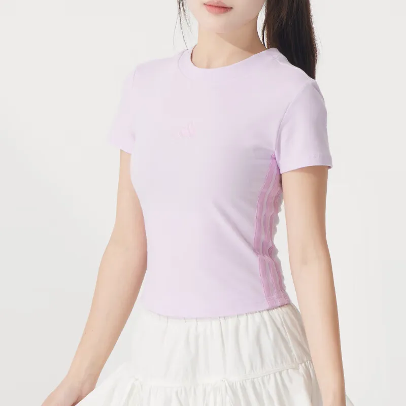 Adidas T Shirts Women's Purple-3