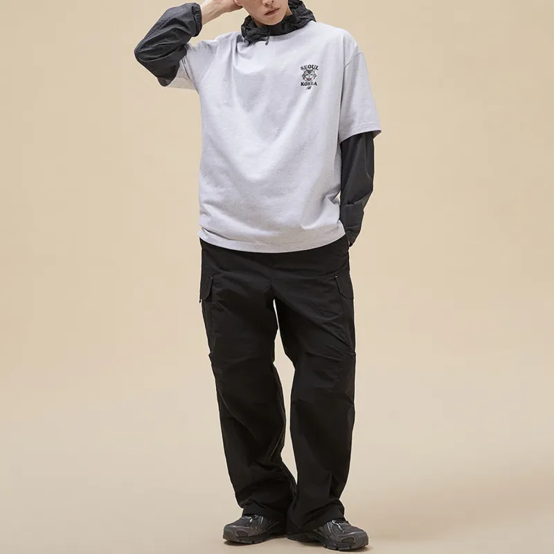New Balance SEMI OVER FIT SEOUL T Shirt Unisex Light Gray-3