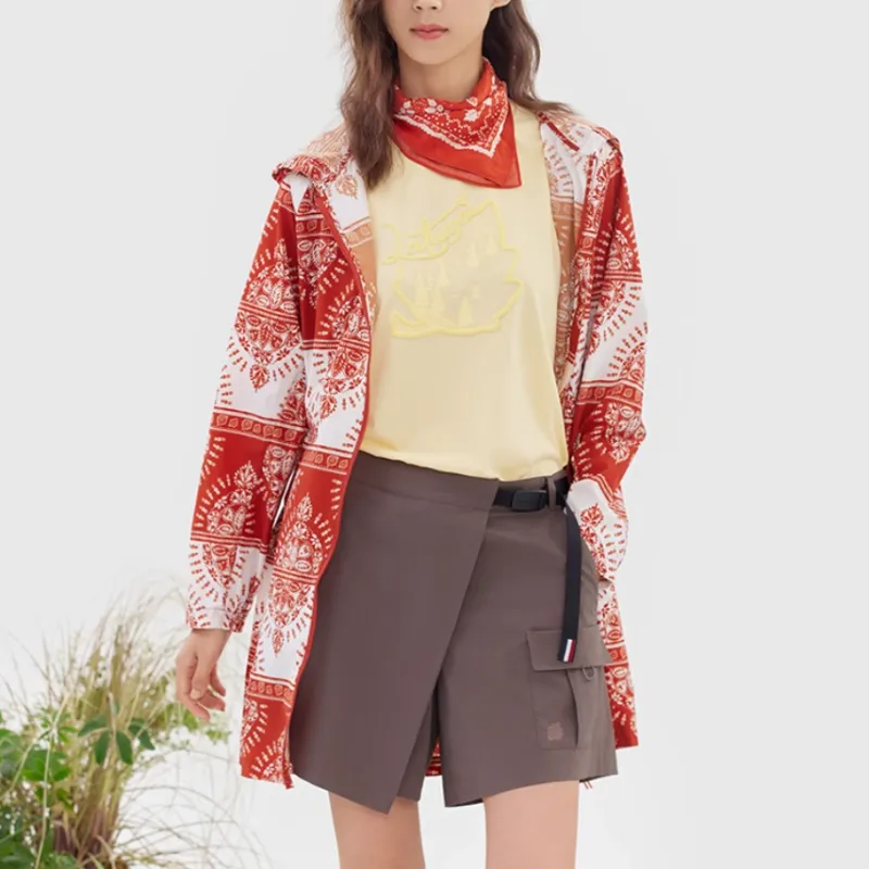 Lafuma Trench Coat Women's Coral Orange CE-3