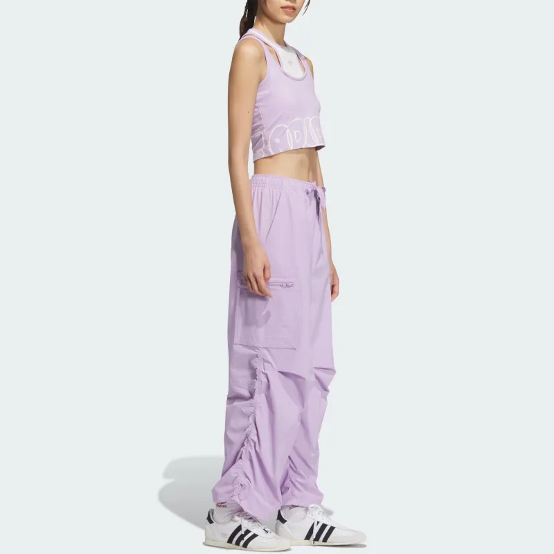 Adidas Originals CITY SKATETop TANK Sport Vests Women's Pink Purple/Pink White-3