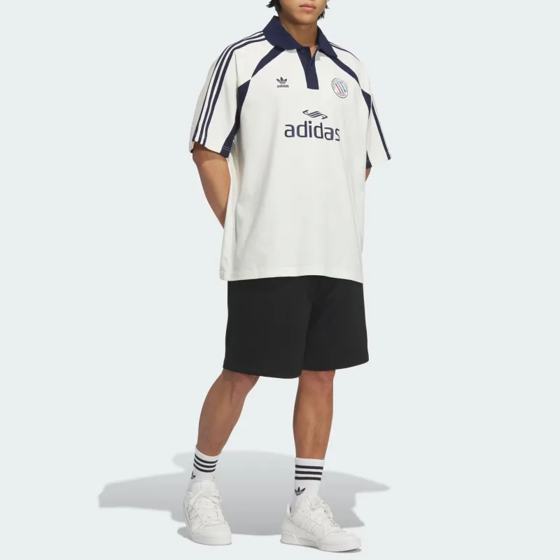 Adidas Originals 3 Stripes SHORT SLEEVE POLO Shirt Men's Jade White-3