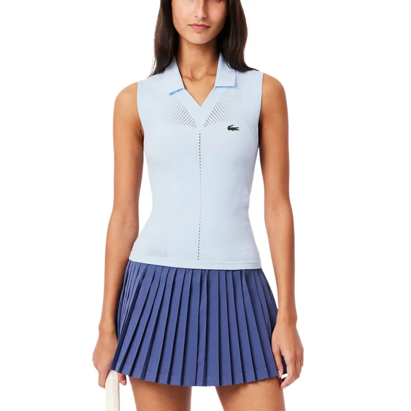 LACOSTE Logo embroidered Knitted Top-2
