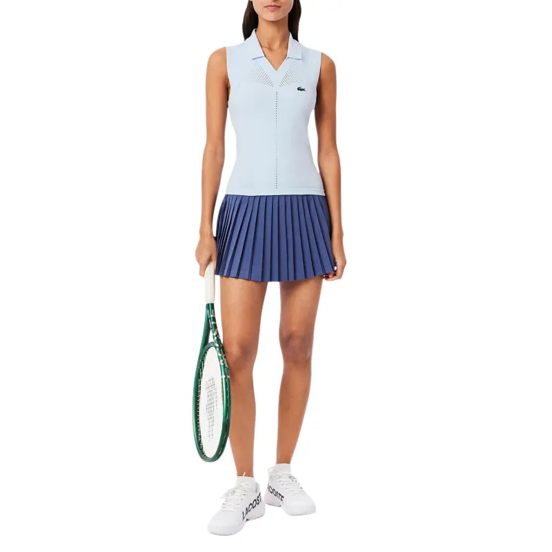 LACOSTE Logo embroidered Knitted Top-3