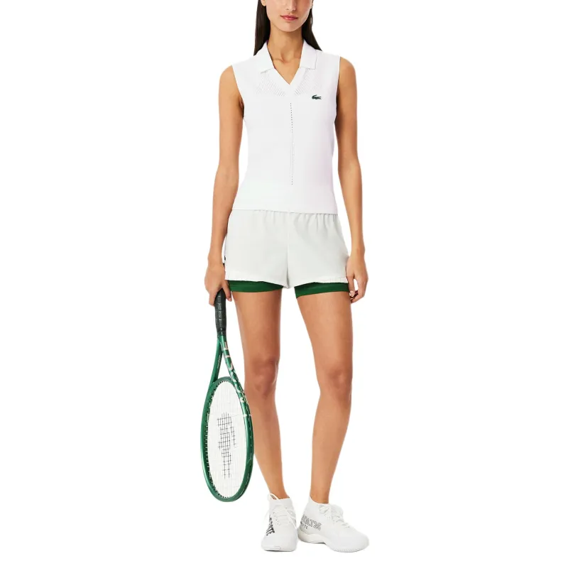 LACOSTE Logo embroidered Knitted Top-7