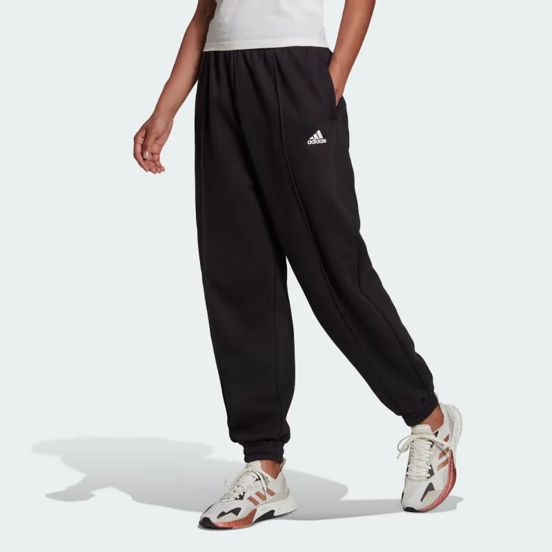 Adidas Knitted Sweatpants Women's Black/White-1