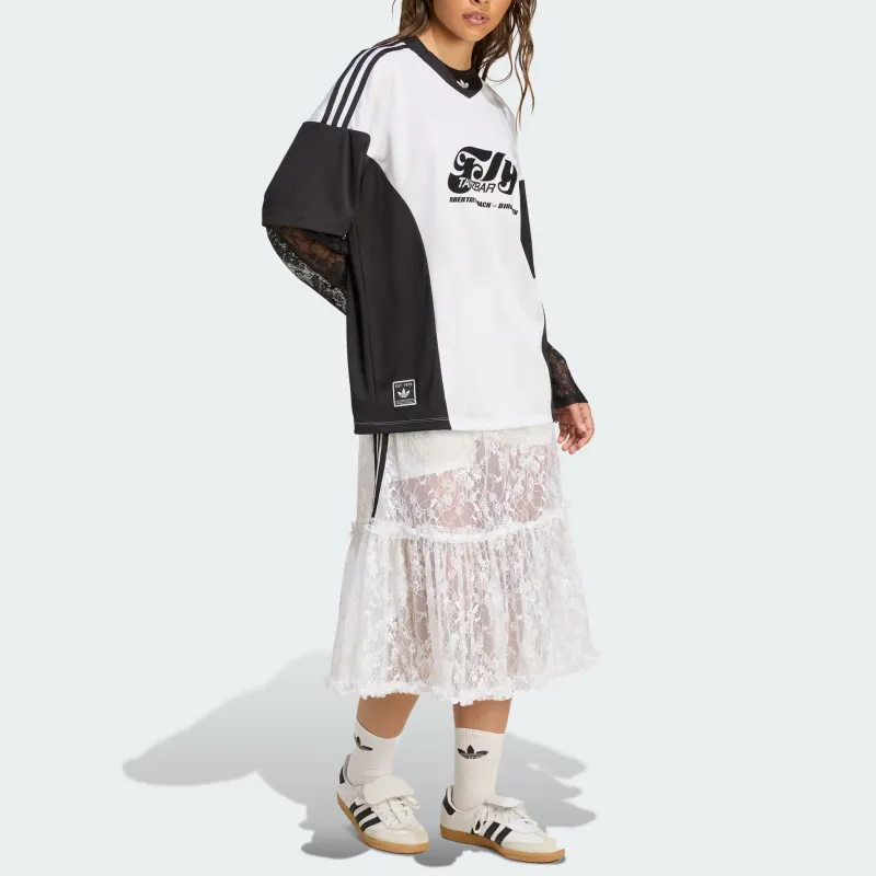 Adidas Originals LACE Soccer Jersey Women's White/Black-3