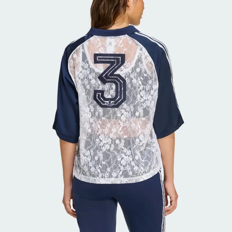 Adidas Originals LACE Soccer Jersey Women's White/Dark Indigo-2