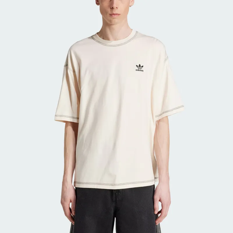 Adidas Originals ESSENTIALS T Shirt Men's Light Beige-1