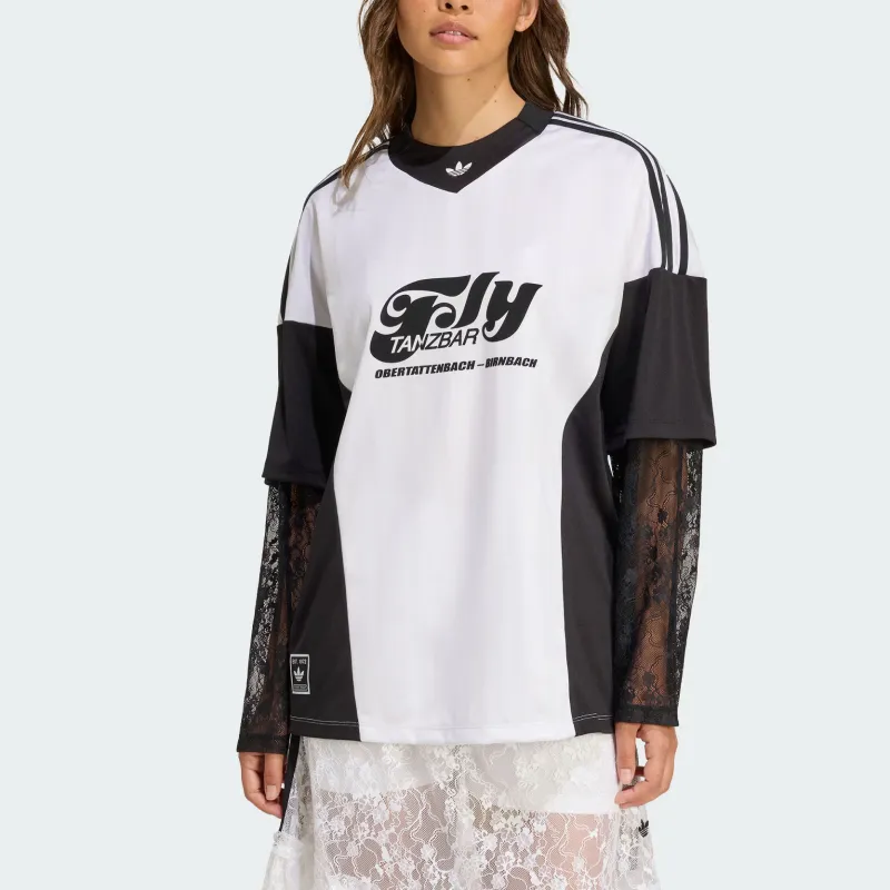 Adidas Originals LACE Soccer Jersey Women's White/Black-1