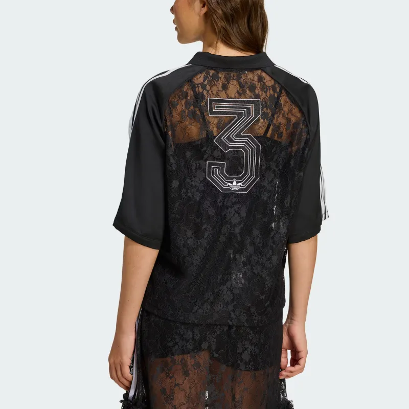 Adidas Originals LACE Soccer Jersey Women's Black-3
