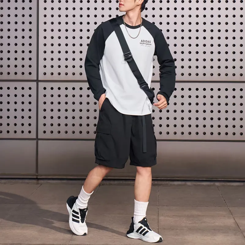 Adidas SS25 T Shirt Unisex White/Black-2