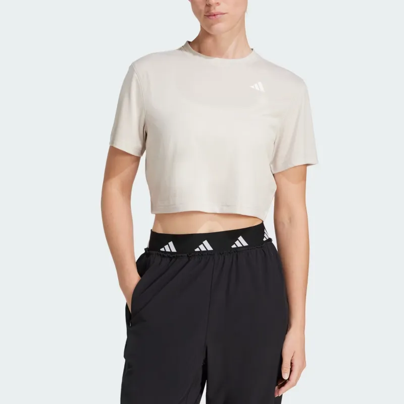 Adidas Free Shipping With AdiClub Train Essentials Boxy Workout Tee-1