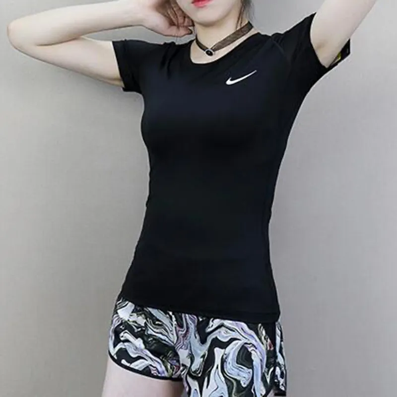 Nike Dri FitPro T Shirt Women's Black-4