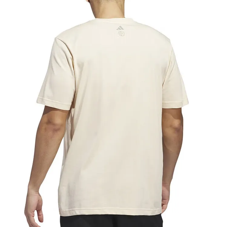 Adidas Sports Lifestyle HOOPS T Shirt Men's Apricot-2