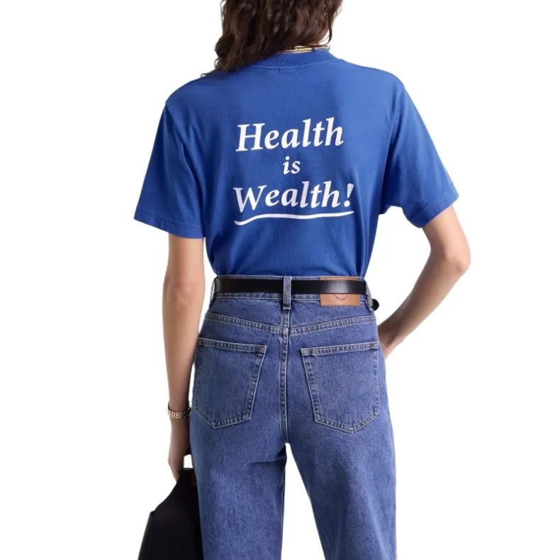 SPORTY & RICH SS25 T Shirt Women's Paris Blue-3