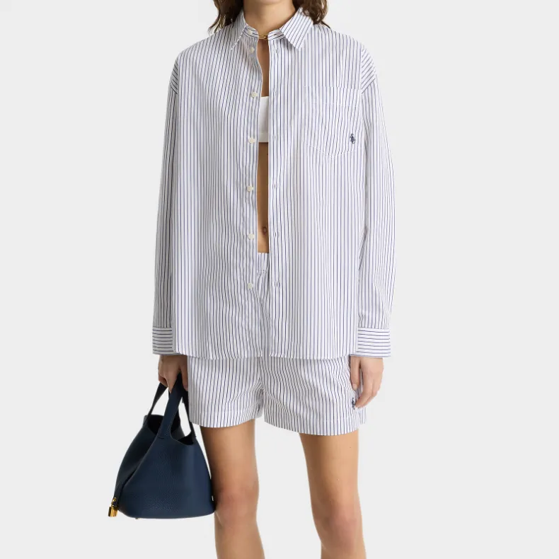 SPORTY & RICH Striped Shorts-1