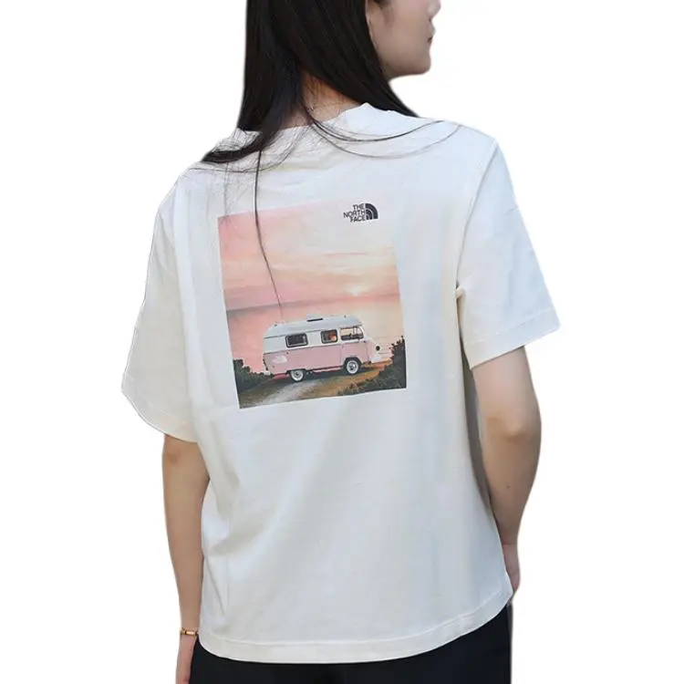 THE NORTH FACE City Outdoor Collection SS25 T Shirt Women's Dune White-1