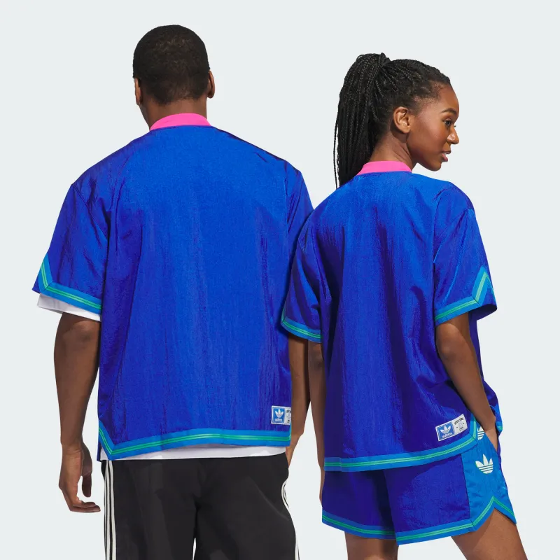 Adidas Originals HOOP YORK CITY WARM UP TOP Basketball Jersey Unisex Blue-5