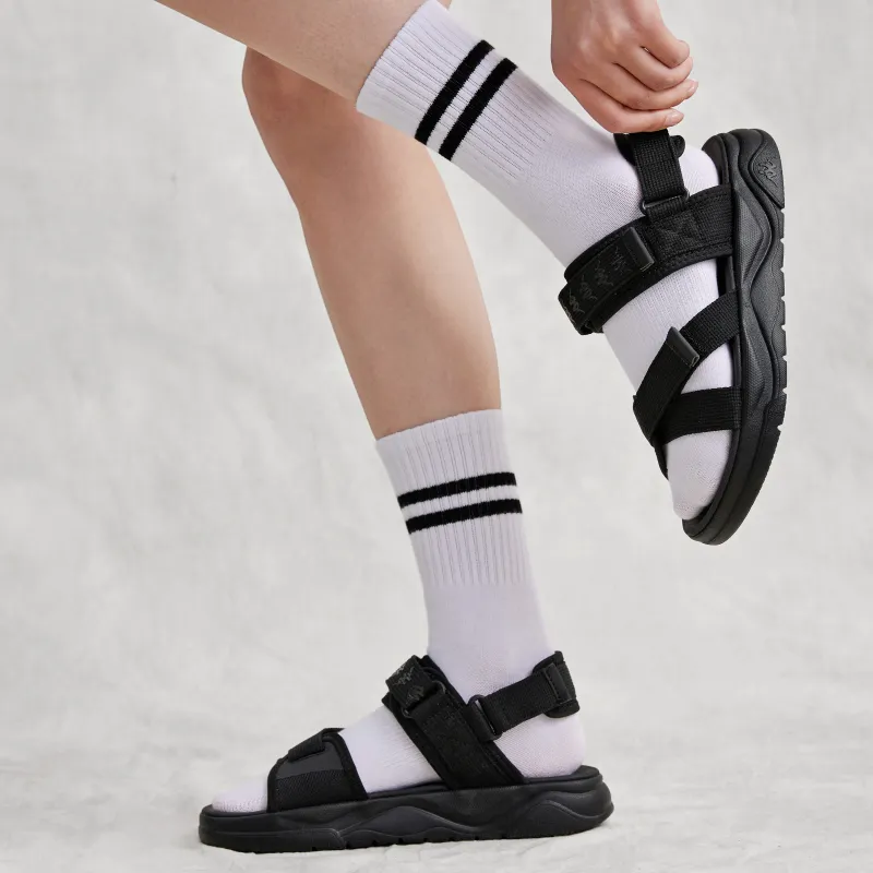 Kappa Jungle Lion Collection Beach Sandals Unisex Black-6