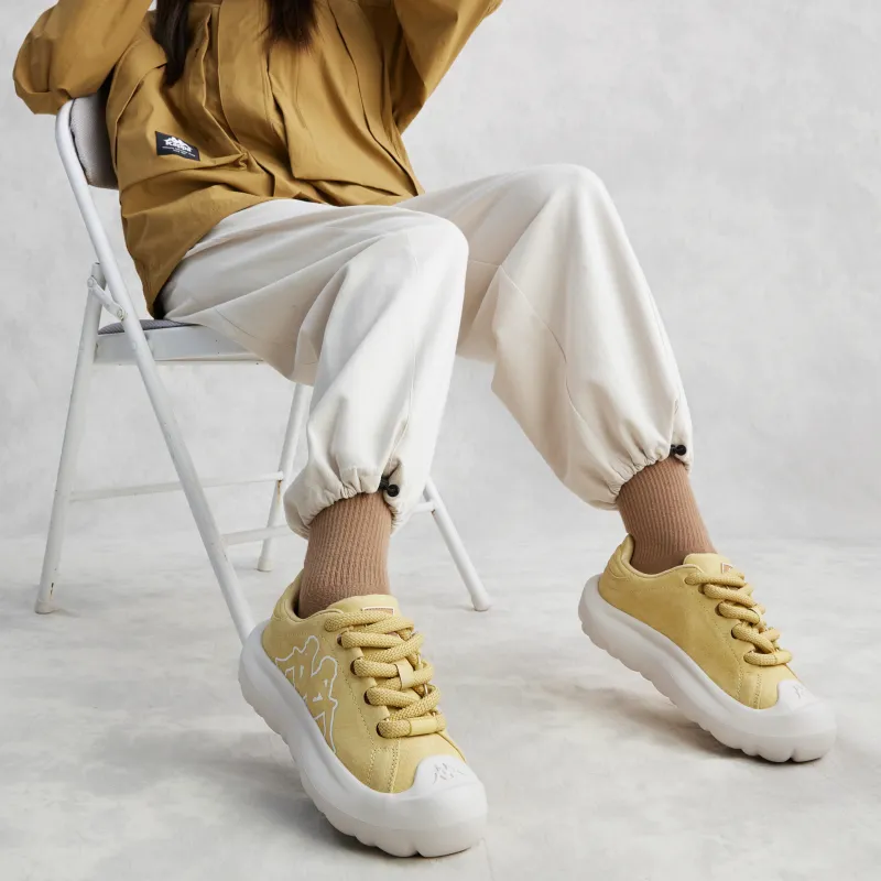 Kappa Wear resistant And Lightweight Low Top Casual Shoes Women's Yellow White-11