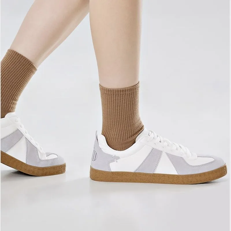 Kappa Low Top Skateboard Shoes Unisex White Gray-9