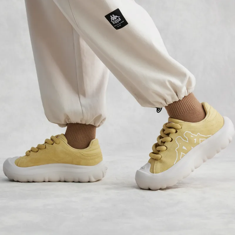 Kappa Wear resistant And Lightweight Low Top Casual Shoes Women's Yellow White-7