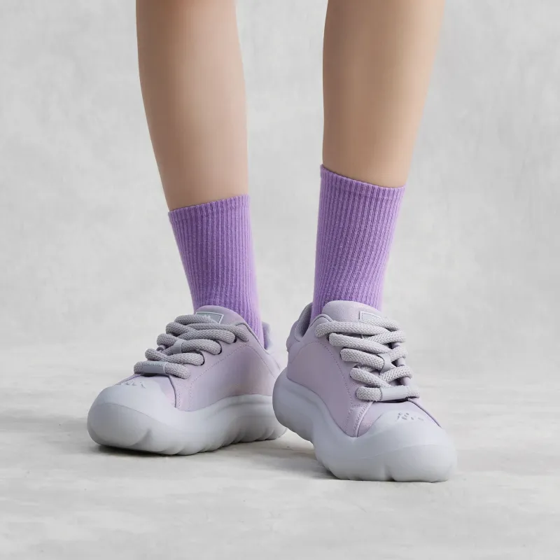 Kappa Wear resistant And Lightweight Low Top Casual Shoes Women's White Purple-8