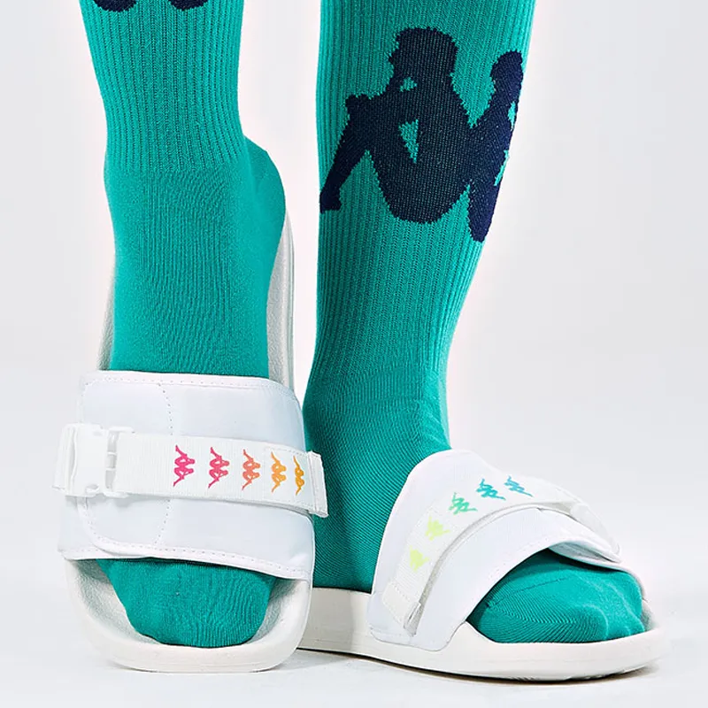 Kappa Slide Slippers Unisex Korean White-8