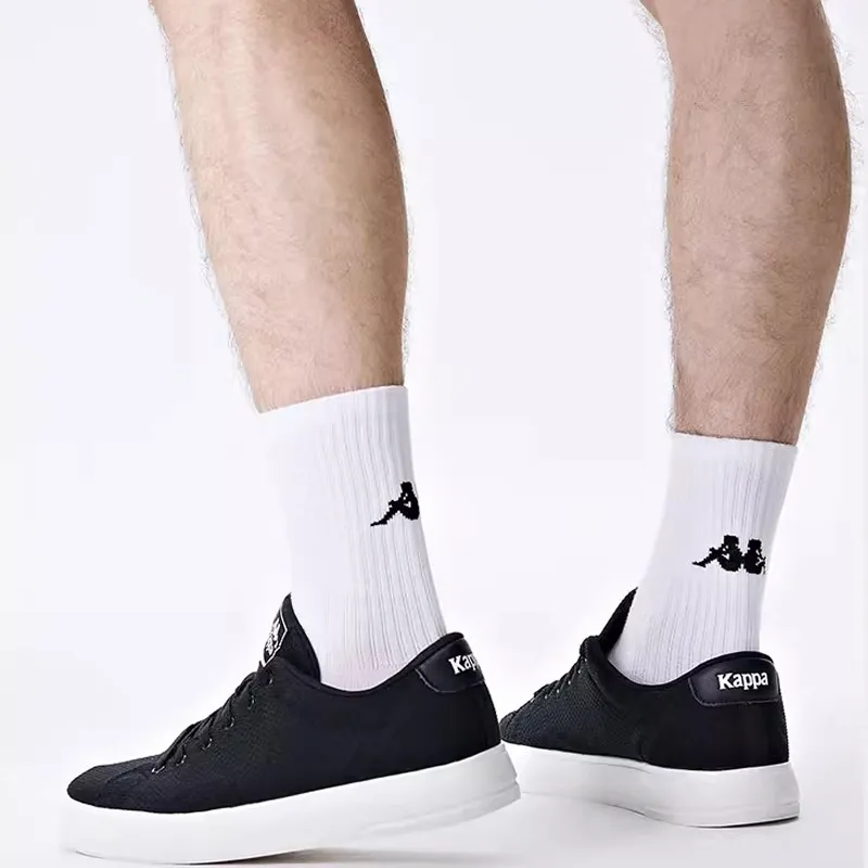 Kappa Slip Resistant, Abrasion Resistant, Breathable Low Top Skateboard Shoes Unisex Black-6