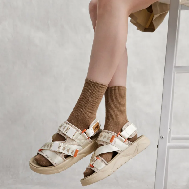 Kappa Jungle Lion Collection Beach Sandals Unisex Beige Yellow-10